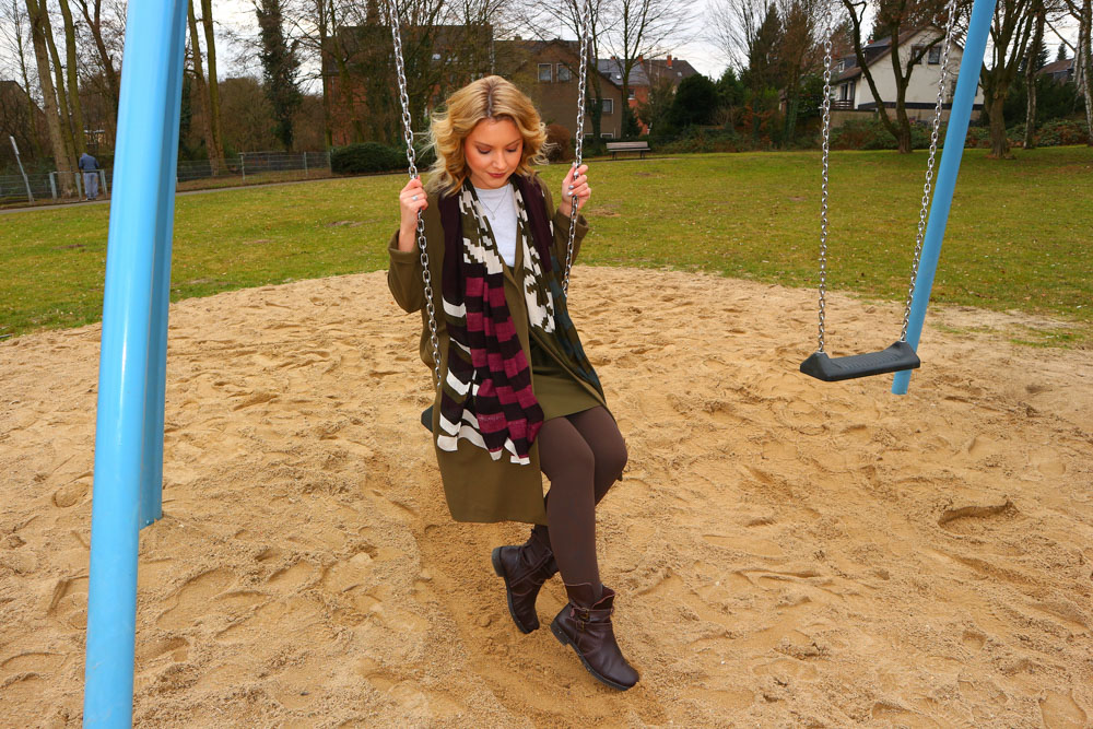 Ein Outfit in Erdtönen