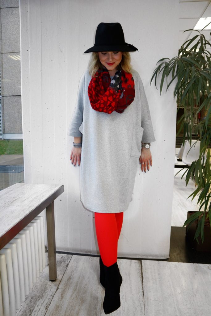 Ein Look mit der Juzo Expert in Happy Red