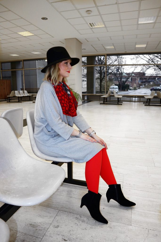 Ein Look mit der Juzo Expert in Happy Red